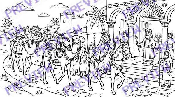 Preview of Queen_visiting_king_with_caravan
