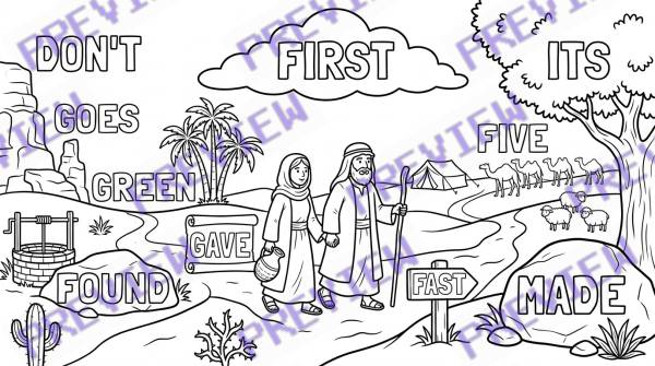 Preview of Coloring_page_of_desert_scen